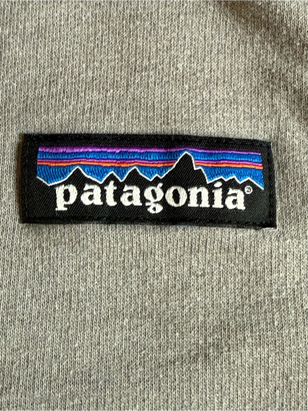 Patagonia Light Gray Full-Zip Hooded Jacket organic cotton - Picture 3 of 5